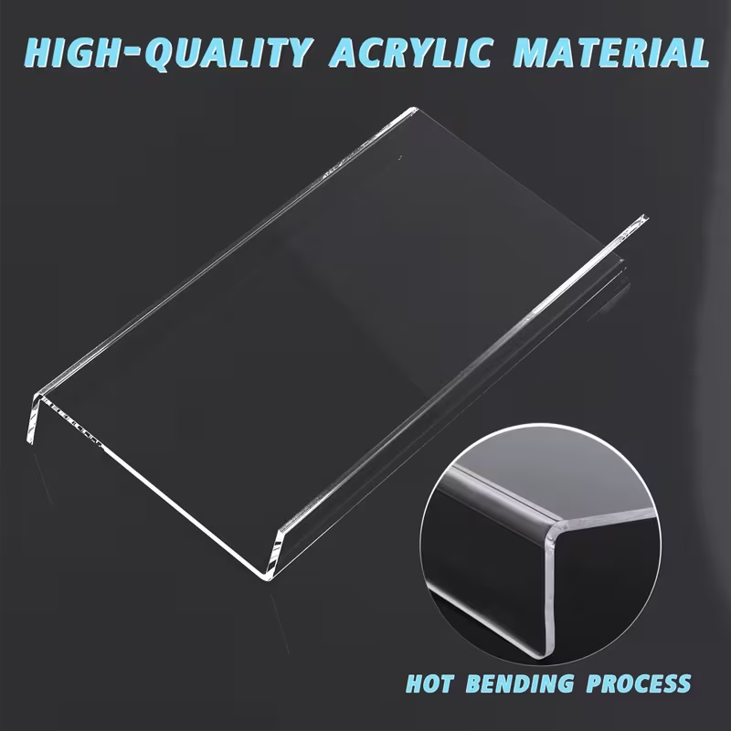 Clear Acrylic Trading Card Display Stand Risers – Set of 4 (NEW)
