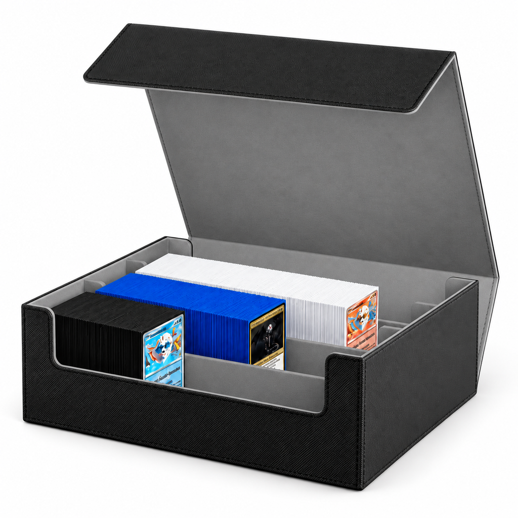 3-Row Magnetic Trading Card Storage Box