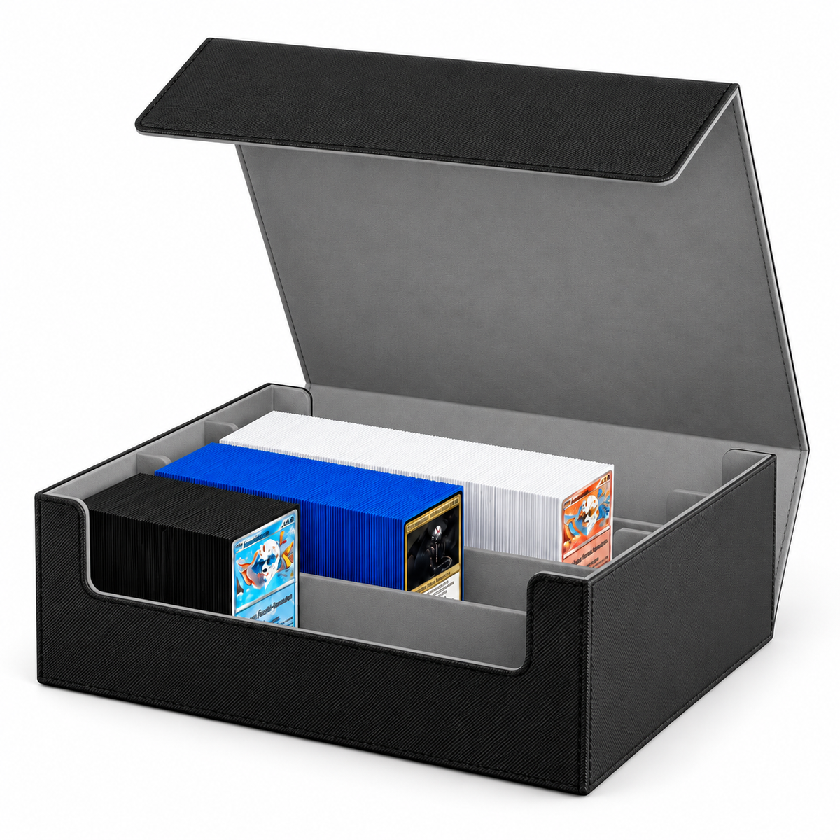 3-Row Magnetic Trading Card Storage Box