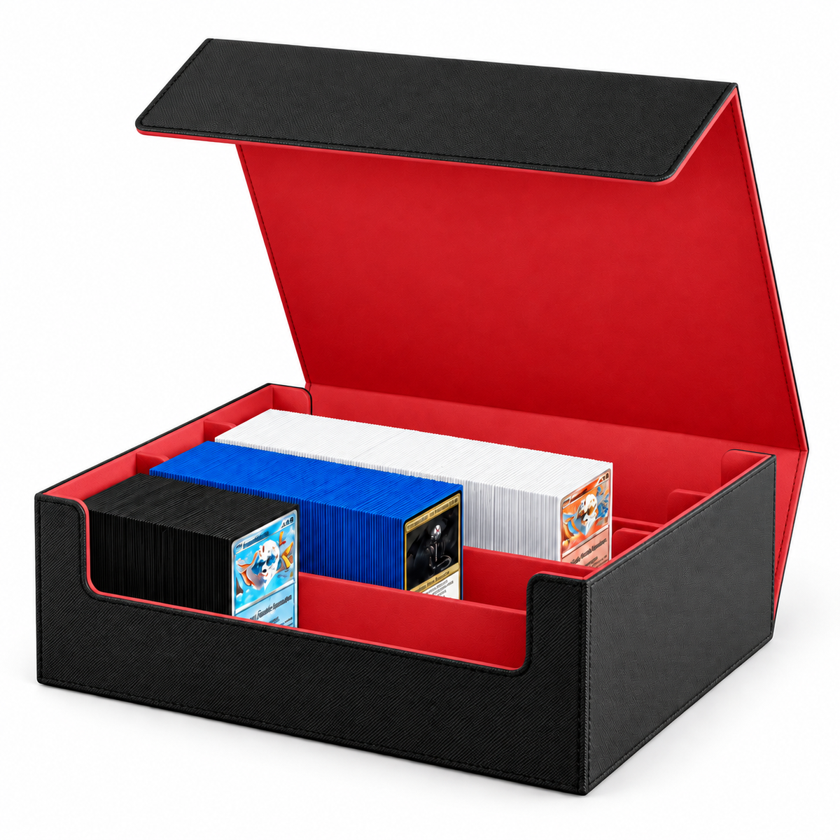 3-Row Magnetic Trading Card Storage Box