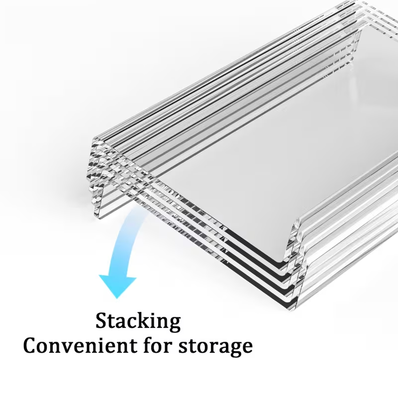 Clear Acrylic Trading Card Display Stand Risers – Set of 4 (NEW)