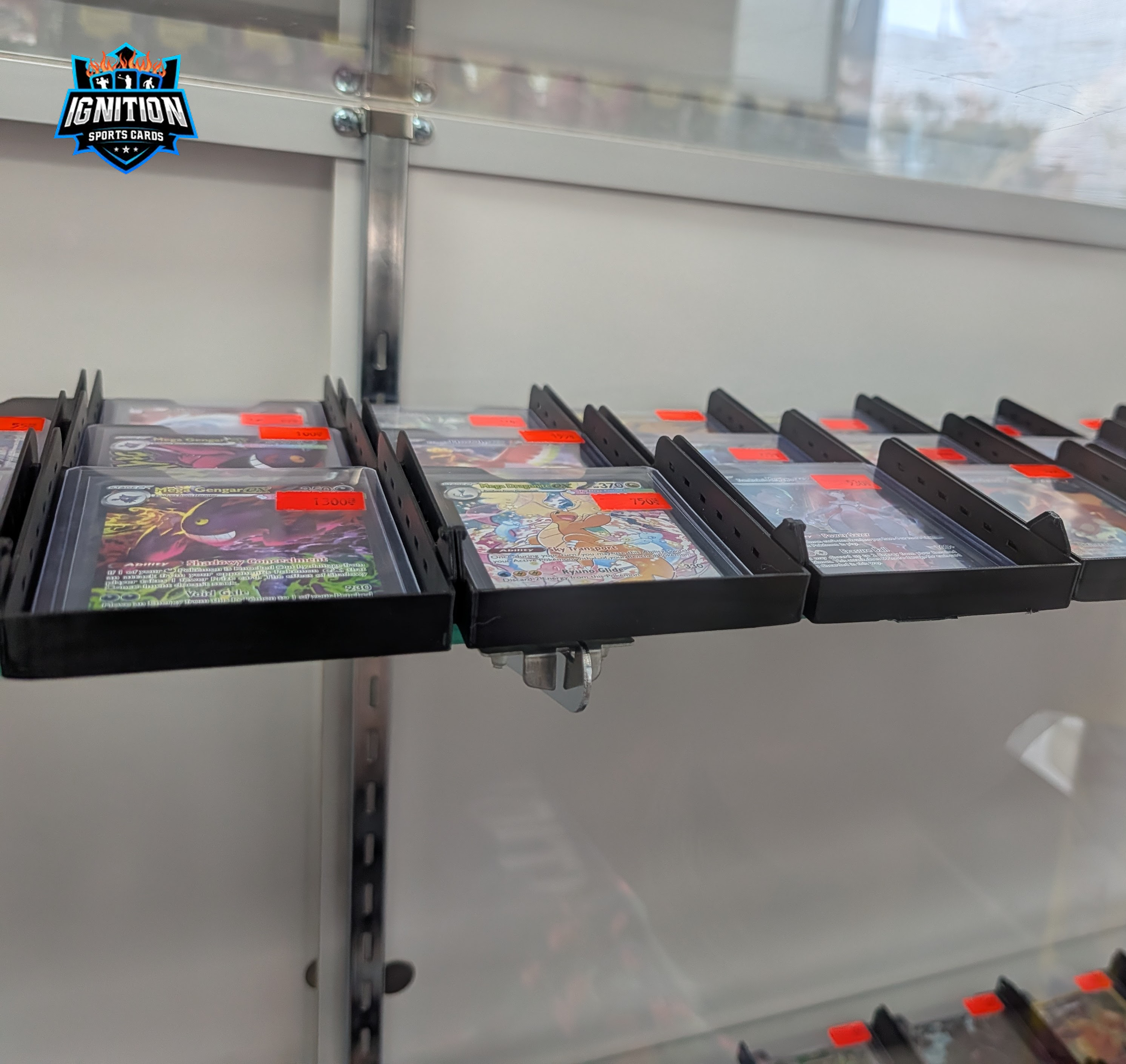 Top Loader Display Tray – Interlocking Angled Card Showcase Rack