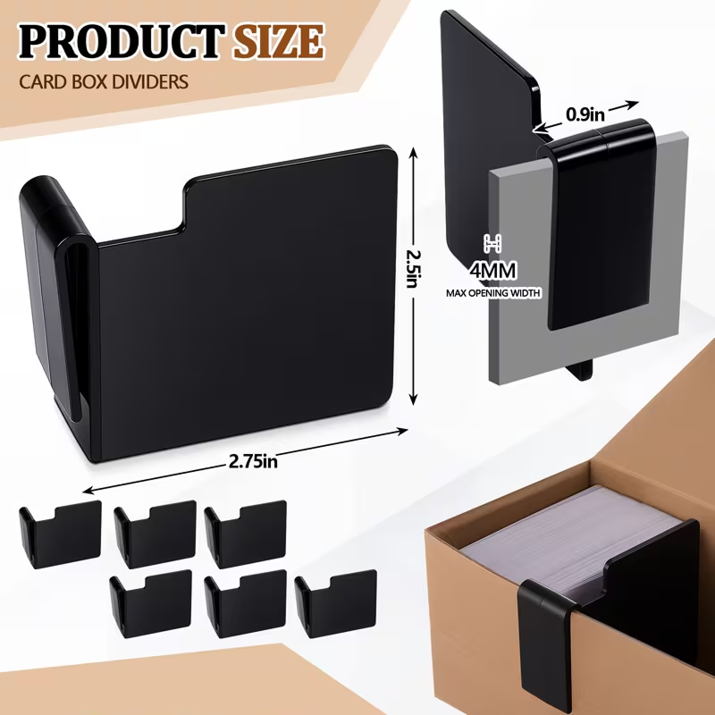 Clip-On Trading Card Box Dividers – Pack of 10 (NEW)