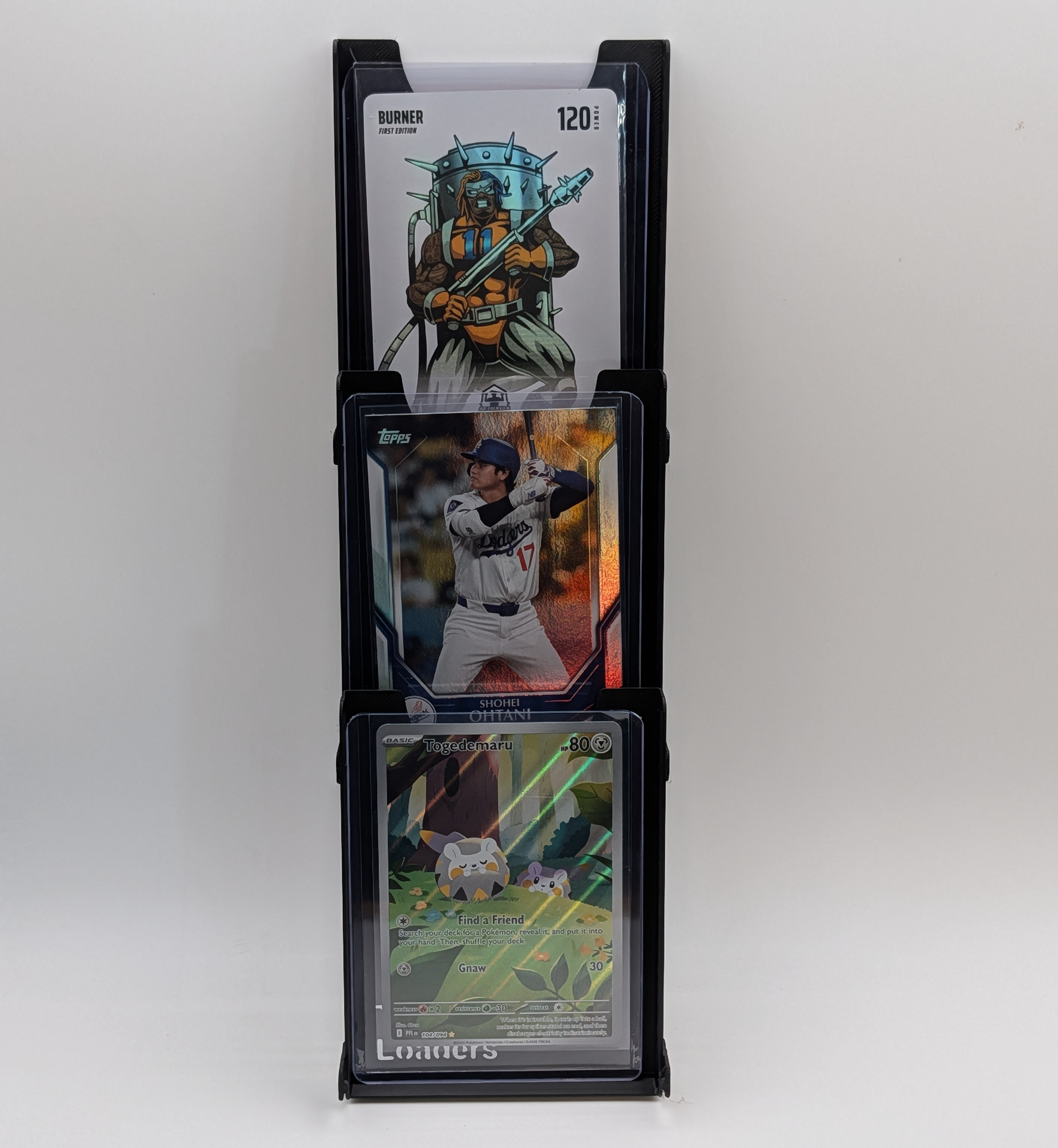 Top Loader Display Tray – Interlocking Angled Card Showcase Rack