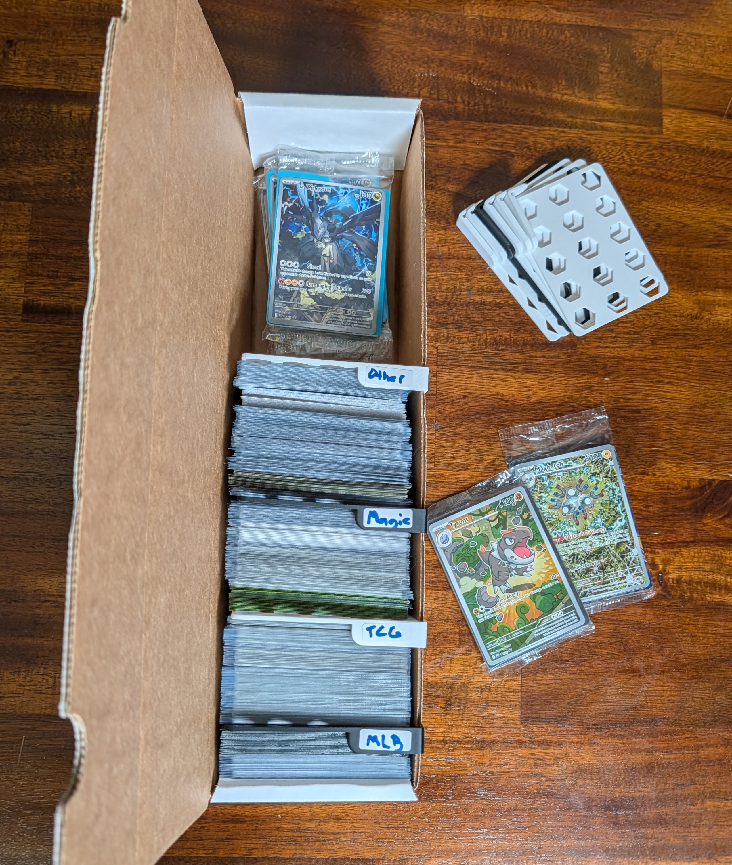 Box Buddy- Clip-On Card Box Dividers for Penny Sleeved Cards