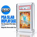 Premium 8mm Acrylic PSA Slab Display Case with Magnetic Top