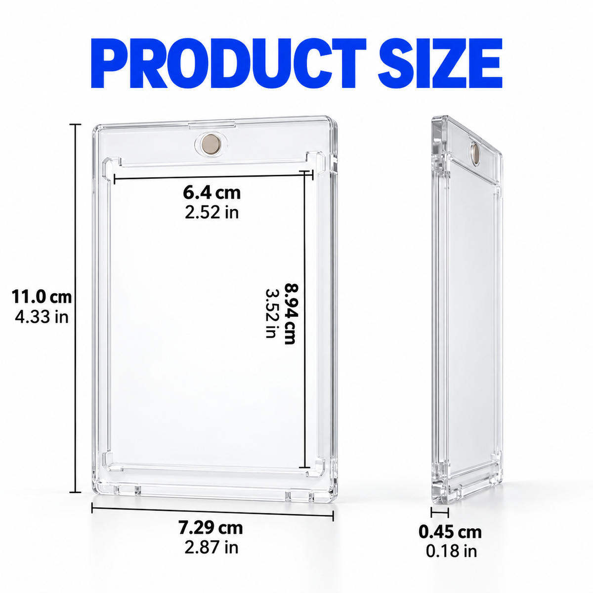 Slim 35PT Magnetic One-Touch Card Holder — Single Holder