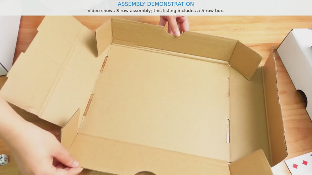 5-Row 5000 Count Trading Card Storage Box with Lid – Penny-Sleeved Cards